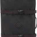 Kipling Spontaneous Softside Spinner Wheel Luggage, Integrated TSA Accepted Lock, Black Noir, Checked-Large,KI4193