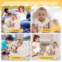 AGITVPS Upgrade Inflatable Baby Seat with Tray for Babies 3-36 Months, Built in Air Pump Bumbo Seat with Tray, Baby Chair Sit Me up Floor Seat for Baby, Learning to Sit&Feeding (Velvet Pillar-Camel)