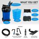Penn-Plax Cascade 1200 Canister Filter - 315 GPH Aquarium Filter for Tanks Up to 150 Gallons - 360 Degree Flow Valves, Poly Fiber Pads, Bio-Sponge & Activated Carbon -Fresh & Saltwater -11.5x11x20.5in