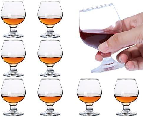 Glsairy Cute Shot Glasses Small Brandy Snifters Set of 8 | Cognac glasses | Port Glasses | Tequila Glasses(3.5 oz | 100 ml)