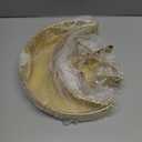 2 Pcs Eid Mubarak Moon Star Dinner Plate Tray Ramadan Serving Tray Muslim Islamic Dessert Trays Pastry Tableware Dessert Food Storage Container Display Holder for Party, Gold