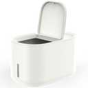 Zuutii Rice Storage Container,Food Container, Dry Food Storage,7.2lbs Pet Food Dispenser, 6.9Qt/11lbs Large Storage Bin with Lid,Silicone Ring & Moisture Proof,for Grain Cereal Soybean Corn,Begie