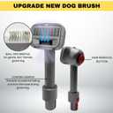 Pet Hair Grooming Brush Vacuum Attachment for Dogs, Cats with Vacuum Extension Hose up to 3.5M Compatible with Miele, Shark Rocket HV322, HV301, HV371, Rotator NV501, Navigator NV350 Series & More