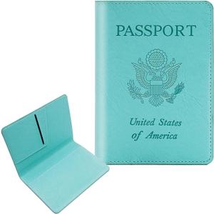 4 x Cnycmy Passport Holder for Travel,Passport Cover Case with RFID