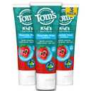 Tom's of Maine Natural Kid's Fluoride Free Toothpaste, Ages 2+, Silly Strawberry, 5.1 Oz. 3-Pack 