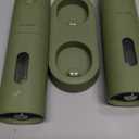 LARS NYSM Electric Salt and Pepper Grinder Set, USB Rechargeable, Automatic Salt and Pepper Mills, Spice Shakers Refillable with LED Light, Adjustable Coarseness, Ceramic Grinder (Sage Green)