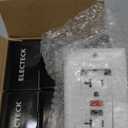 ELECTECK 6 Pack GFCI Outlets 20 Amp, Non-Tamper Resistant, Decor GFI Receptacles with LED Indicator, Ground Fault Circuit Interrupter, Wallplate Included, ETL Listed, Red/Black Button