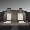 GXT Bench Seat Cover, Premium Faux Leather Bench Seat Covers for Trucks - Universal Fit for Most Sedans SUV Pick-up Truck, Durable for Long Lasting Protection(Coffee and White)