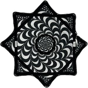 Spark Flow Star - 28" Diameter - Rechargeable Multi-Colored LED Lights - 3 Modes (Wonky Wormhole with Power Ring - Cass Cabel)
