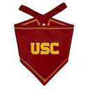 Pets First NCAA USC Trojans TIE Bandana, Size Small/Medium. Dog Bandana Scarf Bib for Pet Cat Dog. The Ultimate Game-Day, Party Bandana