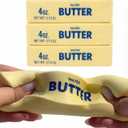 Butter Squishy Toy, Slow Rising Stress Relief Fidget, Soft PU Butter Stick Squeeze Toy, Realistic Food Squishy for Desk, Sensory Play, Relaxing Breaks, Party Favor, Gift Idea (3 PC)