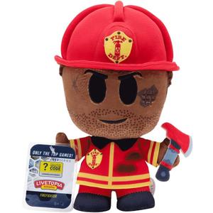 Jazwares DEVSeries - Collector Plush 20 cm - Firefighter (244-0001), Black