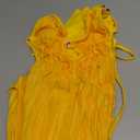 SISKIN Sexy Halter Backless Maxi Dress Sleeveless Deep V Neck Dress Beach Party Long Dresses (Yellow, S)