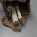 Double Curtain Rods 72 to 144 Inches with Solid Aluminum Alloy Brackets, 1 Inch Adjustable Drapery Rod, Heavy Duty Dual Curtains Rod for Window, Sliding Door, Bedroom Decoration, White Wood Grain