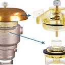 Febco RK-765 Series 1/2" and 3/4" Bonnet and Poppet Assembly Kit, Includes O-ring, E-ring, Washer, Stem, Rubber Disc, Genuine Factory Replacement Parts