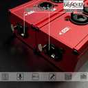 2 x 4 Channel 3 Pin Multi Network XLR Cable Breakout XLR Male and 6.35 1/4" TRS Stereo Female Over RJ45 Ethercon Cable Extender for Stage Lighting and Recording Studio (Red, XLR M - XLR/6.35 F)