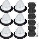 Leadaybetter 38B1 Filter Replacement for Bissell 3-in-1 Lightweight Stick 38B1 38B1L 1059 Vacuum Cleaner, Compare to Part # 2037423 & 2037424 (6 Pack HEPA & Foam Filters)