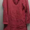 Runcati Mens Kaftan Robe Button Down Long Sleeve Cotton Linen Thobe Casual Muslim Gown Henley Shirt, L