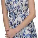 DKNY Women's Dress, Cream/Iris, 4