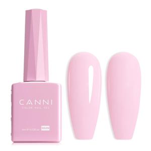 CANNI Light Pink Gel Nail Polish - High Gloss Soak Off U V Gel Nail Polish for French Nail Manicure Salon DIY (Baby Pink)