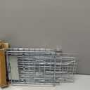 KOCASO Live Animal Cage Trap, Collapsible Humane Live Animal Cage Trap, Galvanized Steel Humane Live Trap Cage for Rabbit,Stray Cat, Groundhog, Raccoon,Squirrel,Chipmunk,Mole,Skunk,Gopher,24"x8"x8"