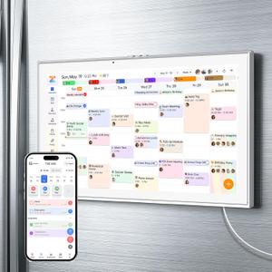 21.5 Inch Touch Screen Smart Digital Calendar, White