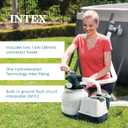 INTEX 2,800 GPH Krystal Clear Sand Filter Pump for Above Ground Pools, Swimming Pool Pump with Automatic Timer - Improved Circulation, Filtration, & Clarity