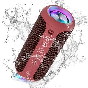 Ortizan X10 Portable Bluetooth Speaker, 24W Stereo Sound, IPX7 Waterproof, 30H Playtime, 66ft Bluetooth Range, TWS Pairing, Red