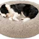 JOLLYVOGUE Washable Dog Bed Medium Size Dog, 31 Inch Donut Medium Pet Bed