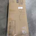 MXV 80" Fireplace TV Stand for TVs Up to 90", LED Light Entertainment Center with 36" Electric Fireplace, Modern Wood Texture TV Media Console with Highlight Storage Cabinet, Black+Black