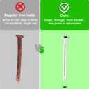 Aerator Lawn Tool for Gardening,42.5 in Manual Lawn Aerators-Easily Assemble Soil Aerator with Longer Spikes & Wider Foot Plate,Yard Aerator for Lawn to Revives Lawn Health