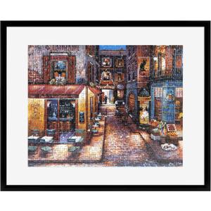 MCS 24x30 Puzzle Frame for Finished Puzzles, Black Vertical & Horizontal Wall-Mounted Large Picture Display for Preservation (1-Pack), 24 X 30 in Or Smaller
