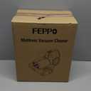 FEPPO Mattress Vacuum Cleaner, 16Kpa Bed Vacuum Cleaner with 253.7nm UV-C Light, 140F Heat, HEPA Filter & Ultrasonic, Versatile Handheld Vacuums for Bed, Sofa, Couch, Crib(Corded, 500W) (White)