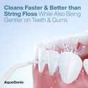 AquaSonic Water Flosser - Cordless Rechargeable Water Flossers for Teeth Cleaning - Waterproof Aqua Flosser, Portable Oral Irrigator for Dental Cleaning with 5 Jet Tips Braces Home Travel (Black)