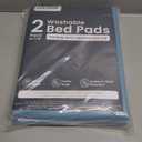 Bed Pads Washable Waterproof 34" x 36" (Pack of 2) - Incontinence Bed Pads for Adults and Kids - Heavy Absorbency Reusable Bed Pads - Chuck Pads - Waterproof Protective Pad for Bed
