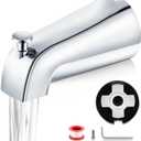 Bathtub Faucet Replacement with Diverter,Easy to Install American Standard Tub Spout for 1/2" Copper Water Tube with Install Tool (Chrome)