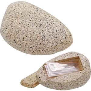 Hide a Key Outside - Waterproof Bags - 4.9"D x 3.35"W x 2.36"H - Durable and Realistic Design, The Perfect Key Hider for Outdoor Decor and Security