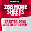 Brawny Tear-A-Square 3-Ply Paper Towels, 12 XL Family Rolls = 30 Regular Rolls, Strong, Absorbent, and Durable with 3 Sheet Sizes (Quarter, Half, Full)