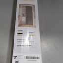 AJAZZ Blackout Door Curtains with Curtain Rods Included Magnetic Door Curtain Blackout Curtains for Bedroom, Doorway Curtain Sets (1 Pack, 44 W x 78 L, Cream White)