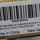BLOPER Stainless Steel Car Inside Rear Bumper Projector Guard for (Toyota Corolla A Carbon Fibe2019-2024)