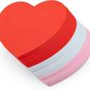 36 Pcs Foam Hearts Crafts Large 6 Inch Valentines Foam Heart Shapes Red Pink White Big Foam Hearts for Valentine's Day Wedding Mother's Day DIY Crafts Party Favors Home Decorations