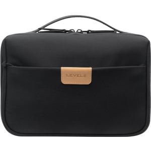 LEVEL8 Travel Toiletry Bag for Women Men, Travel Organizer Water Repellent, Makeup Organizer with Hang Hook for Travel Accessories, Large/Black LEVEL8 Travel Toiletry Bag for Women Men, Travel Organizer Water Repellent, Makeup Organizer with Hang Hook for Travel Accessories, Large/Black