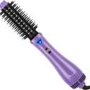 Hot Air Brush, Aima Beauty Salon One-Step Hair Dryer and Volumizer, 4-in-1 Hair Dryer Brush, Hair Styling Tools, Purple-Round