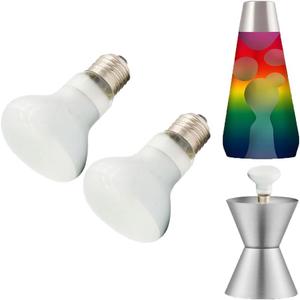 2-Pack 100W Lava Lamp Replacement Bulb, R20 Reflector, Medium E26 Base, 110V Lava Lamp Light Bulb, Compatible with XL or Grande & More