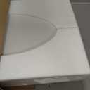 ELONGATED toilet seat risers for seniors, Slow Close, Elevated toilet seat, Heavy Duty, Never Loosen, Raised toilet seat elongated bowl, White(18.5)