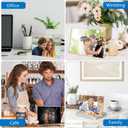 8 Pack Slanted Back Acrylic Sign Holder 6x4 Inches,Clear Plastic Sign Holder Paper Photo Display，Menu Tabletop Stand,Acrylic Picture Frame，Flyer Holder（Horizontal）