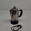Elite Gourmet EC923 Electric Coffee Percolator, BPA Free, Keep Warm, Clear Brew Progress Knob, Cool-Touch Handle, Cordless Serve, 12-Cup, Stainless Steel