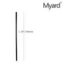 Myard 29 Inches Classic Hollow Round Iron Deck Balusters Furniture for Deck Railing Porch Staircase Banister Balustrade (25-Pack, Matte Black)