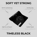 Yoga Mat With Strap 5mm Non Slip Suede & TPE - Eco-Friendly Fitness & Exercise Mat for Home Gym, Pilates, Hot Yoga, and Meditation - Lightweight Durable 72 x 24 inch Workout Mat for Women, Men, Black