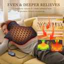 Neck and Shoulder Heating Pad: 2X Graphene Extra Hot Max 160 for Faster Deeper Pain Relief - 4H Auto Shut Off for Home Office Use - Machine Washable - Gifts for Dad Grandpa Husband